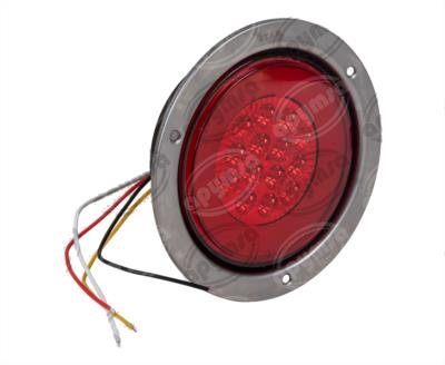 PLAFON LEDS ROJO TRASERO 5.5" 14 LEDS 12-24V GEL 3 FUNCIONES QBH STAR 1780023 