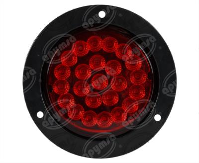 PLAFON LEDS ROJO TRASERO 5.5" 24 LEDS 12-24V CON CONECTOR QBH STAR 1780028 