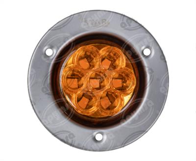 PLAFON LEDS AMBAR TRASERO 2" 12 LEDS 10-30V ATORNILLABLE QBH STAR 1780031 