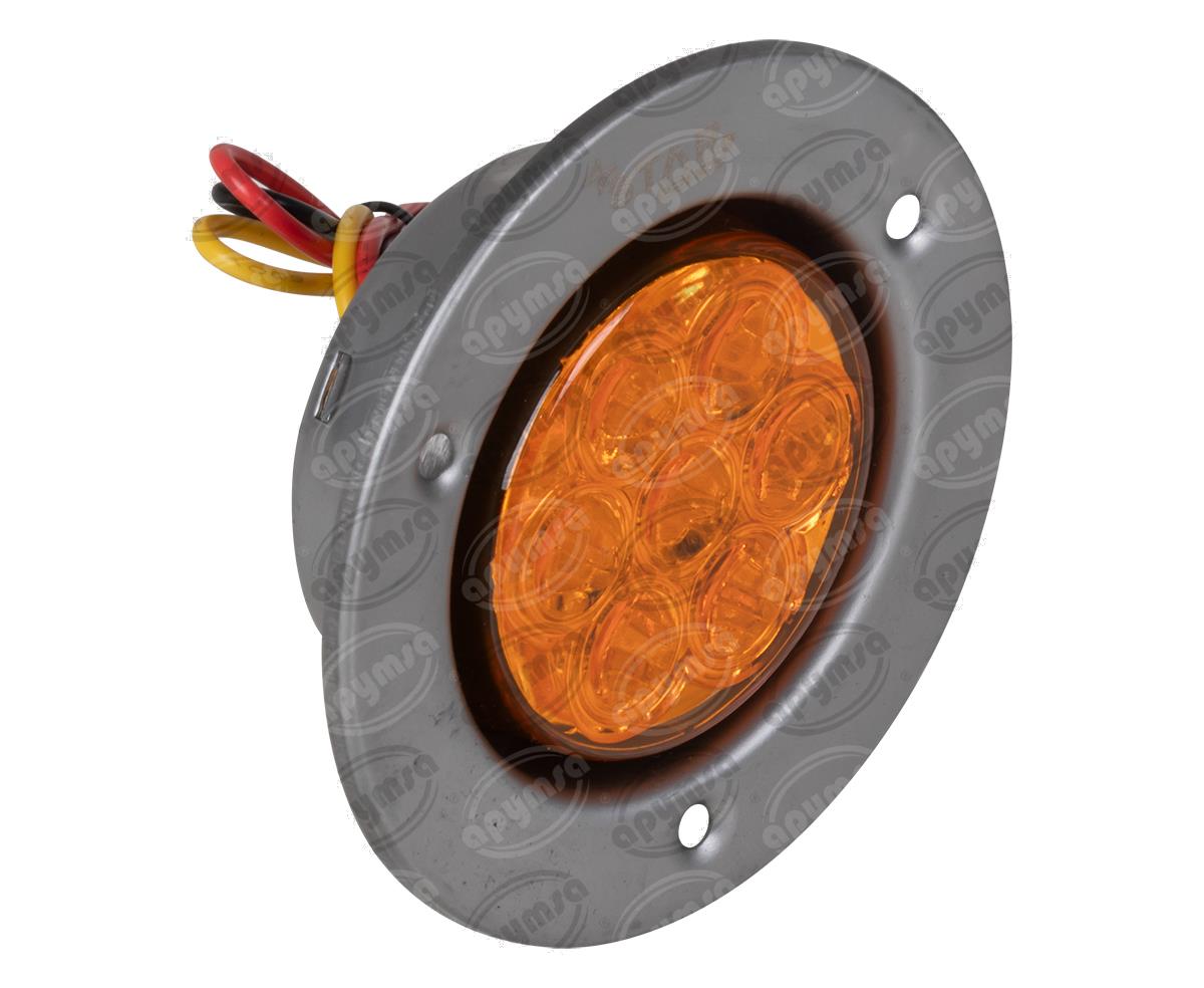 PLAFON LEDS AMBAR TRASERO 2" 12 LEDS 10-30V ATORNILLABLE QBH STAR 1780031 
