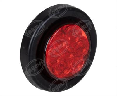 PLAFON LEDS ROJO TRASERO 5.5" 7 LEDS 12-24V 2" SELLADO QBH STAR 1780034 