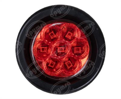 PLAFON LEDS ROJO TRASERO 2" 7 LEDS 10-30V SELLADO QBH STAR 1780034 