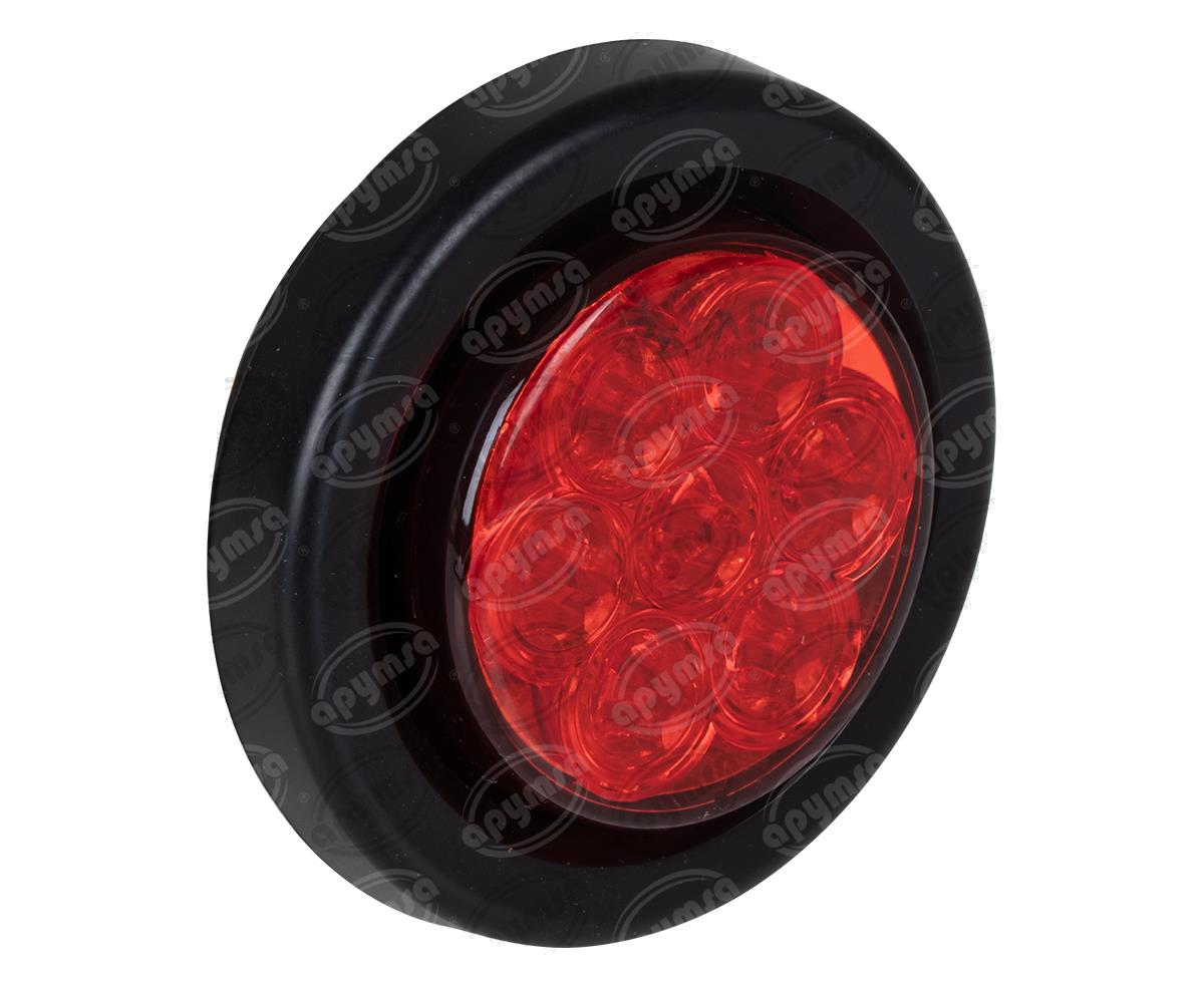 PLAFON LEDS ROJO TRASERO 2" 7 LEDS 10-30V SELLADO QBH STAR 1780034 