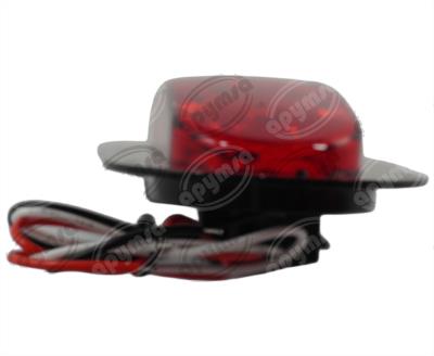 PLAFON LEDS ROJO LATERAL 6" 10 LEDS 10/30V SELLADO UNIVERSAL ATORNILLABLE QBH STAR 8045 