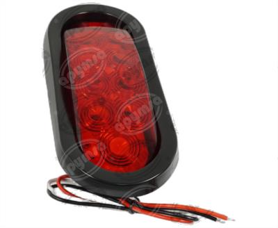 PLAFON LEDS ROJO LATERAL 6" 10 LEDS 10/30V SELLADO UNIVERSAL QBH STAR 8045 