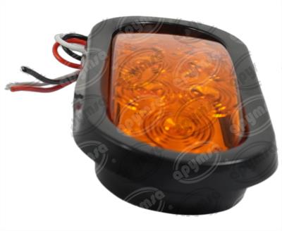 PLAFON LEDS AMBAR LATERAL 4" 10 LEDS 10/30V SELLADO UNIVERSAL QBH STAR 8045A 