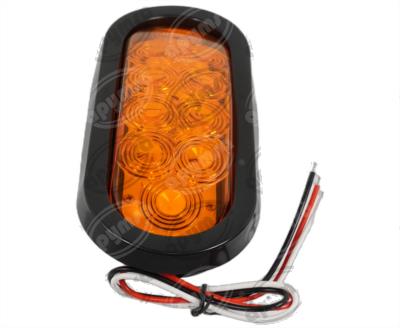 PLAFON LEDS AMBAR LATERAL 4" 10 LEDS 10/30V SELLADO UNIVERSAL QBH STAR 8045A 