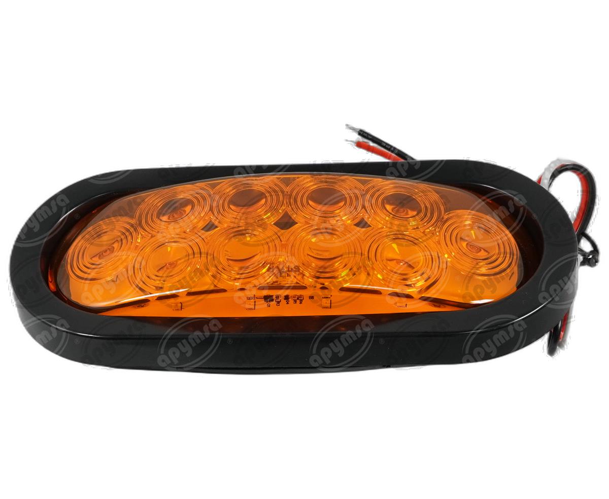 PLAFON LEDS AMBAR LATERAL 4" 10 LEDS 10/30V SELLADO UNIVERSAL QBH STAR 8045A 