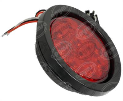 PLAFON LEDS ROJO TRASERO 4" 10 LEDS 10/30V SELLADO UNIVERSAL GIRATORIO QBH STAR 8026 