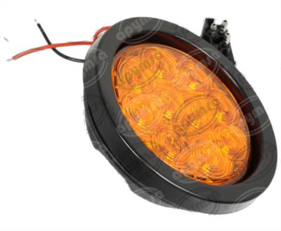 PLAFON LEDS AMBAR TRASERO 4" 10 LEDS 10/30V SELLADO UNIVERSAL QBH STAR 8000 