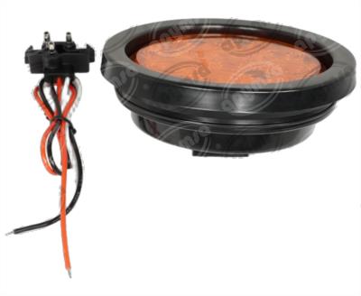 PLAFON LEDS AMBAR TRASERO 4" 10 LEDS 10/30V SELLADO UNIVERSAL QBH STAR 8000 