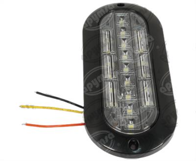 PLAFON LEDS TRANSPARENTE 7" 21 LEDS 10/30V OVALADO ULTRA PLANO QBH STAR PL-169BN-04-B 