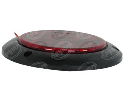PLAFON LEDS ROJO TRASERO 4" 14 LEDS 10/30V ULTRA PLANO QBH STAR PL-273BN-04-R 