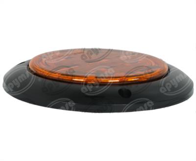 PLAFON LEDS AMBAR TRASERO 4" 14 LEDS 10/30V ULTRA PLANO QBH STAR PL-273BN-04-A 