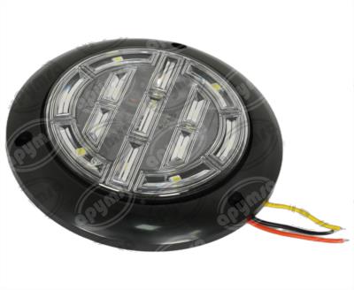 PLAFON LEDS TRANSPARENTE TRASERO 4" 14 LEDS 10/30V ULTRA PLANO QBH STAR PL-273BN-04-B 