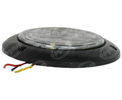 PLAFON LEDS TRANSPARENTE TRASERO 4" 14 LEDS 10/30V ULTRA PLANO QBH STAR PL-273BN-04-B 