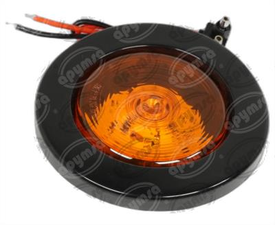 PLAFON LEDS AMBAR 2.5" 3 LEDS 10/30V SELLADO UNIVERSAL QBH STAR 8014A 