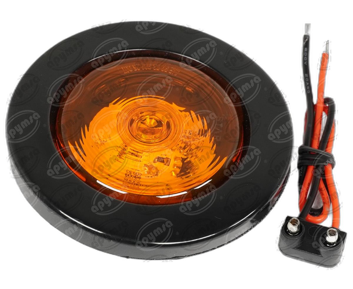 PLAFON LEDS AMBAR 2.5" 3 LEDS 10/30V SELLADO UNIVERSAL QBH STAR 8014A 