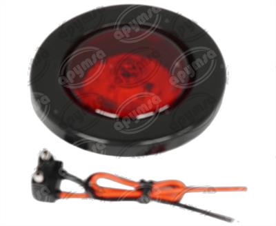 PLAFON LEDS ROJO 2.5" 3 LEDS 10/30V SELLADO UNIVERSAL QBH STAR 8014 
