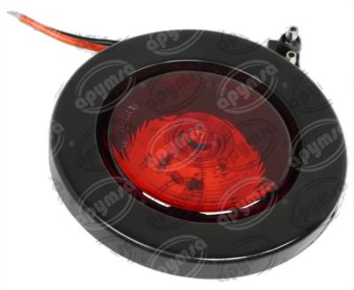 PLAFON LEDS ROJO 2.5" 3 LEDS 10/30V SELLADO UNIVERSAL QBH STAR 8014 