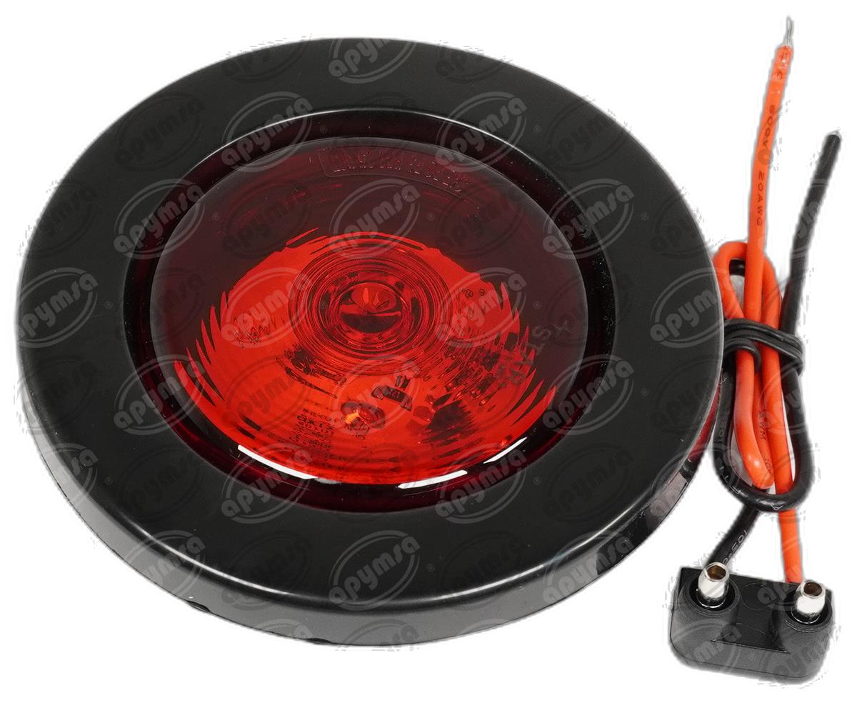 PLAFON LEDS ROJO 2.5" 3 LEDS 10/30V SELLADO UNIVERSAL QBH STAR 8014 