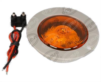 PLAFON LEDS AMBAR 2.5" 3 LEDS 10/30V SELLADO UNIVERSAL ATORNILLABLE QBH STAR 8023 