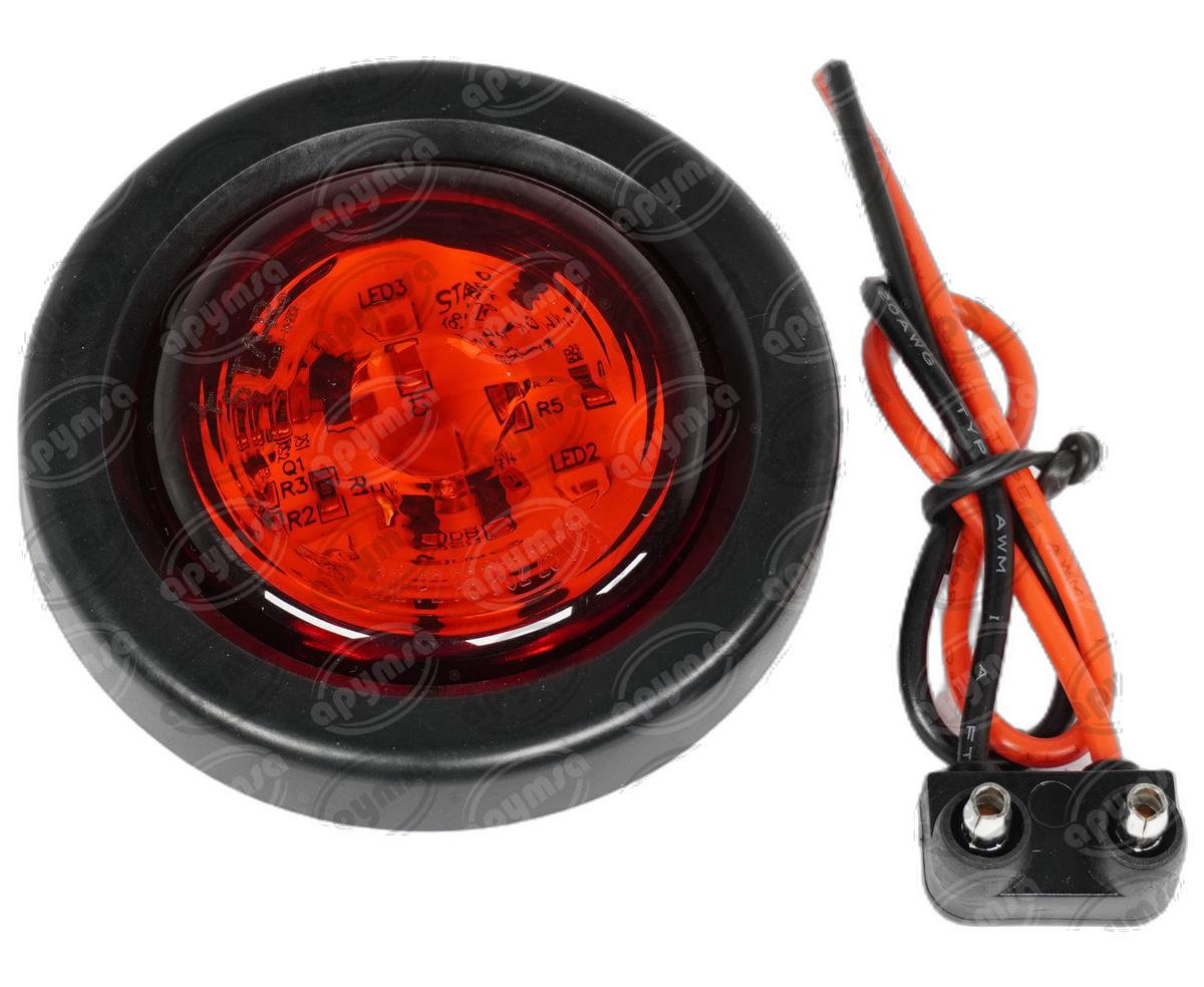 PLAFON LEDS AMBAR 2" 3 LEDS 10/30V SELLADO UNIVERSAL QBH STAR 8016A 