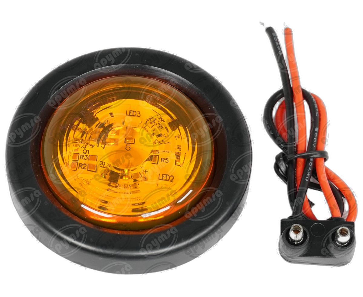 PLAFON LEDS ROJO 2" 3 LEDS 10/30V SELLADO UNIVERSAL QBH STAR 8016R 