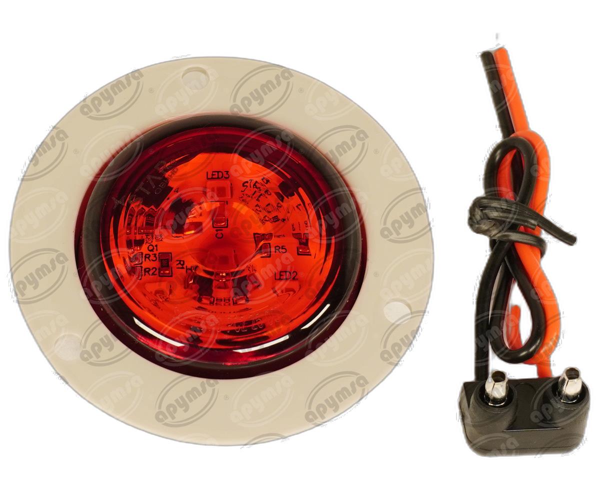 PLAFON LEDS ROJO 2" 3 LEDS 10/30V ATORNILLABLE UNIVERSAL QBH STAR 8022R 