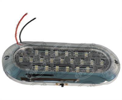 LUZ INTERIOR 21 LEDS 7" TRANSPARENTE 10/30V UNIVERSAL QBH STAR PL-169CRA-B 