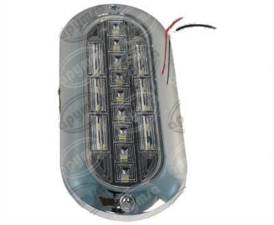 LUZ INTERIOR 21 LEDS 7" TRANSPARENTE 10/30V UNIVERSAL QBH STAR PL-169CRA-B 