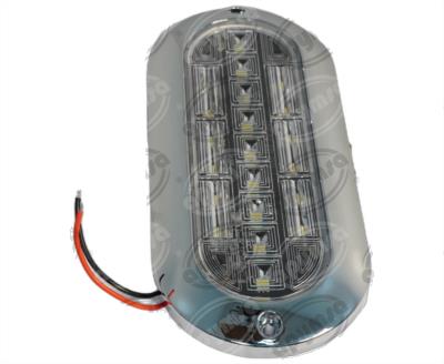 LUZ INTERIOR 21 LEDS 7" TRANSPARENTE 10/30V UNIVERSAL QBH STAR PL-169CRA-B 