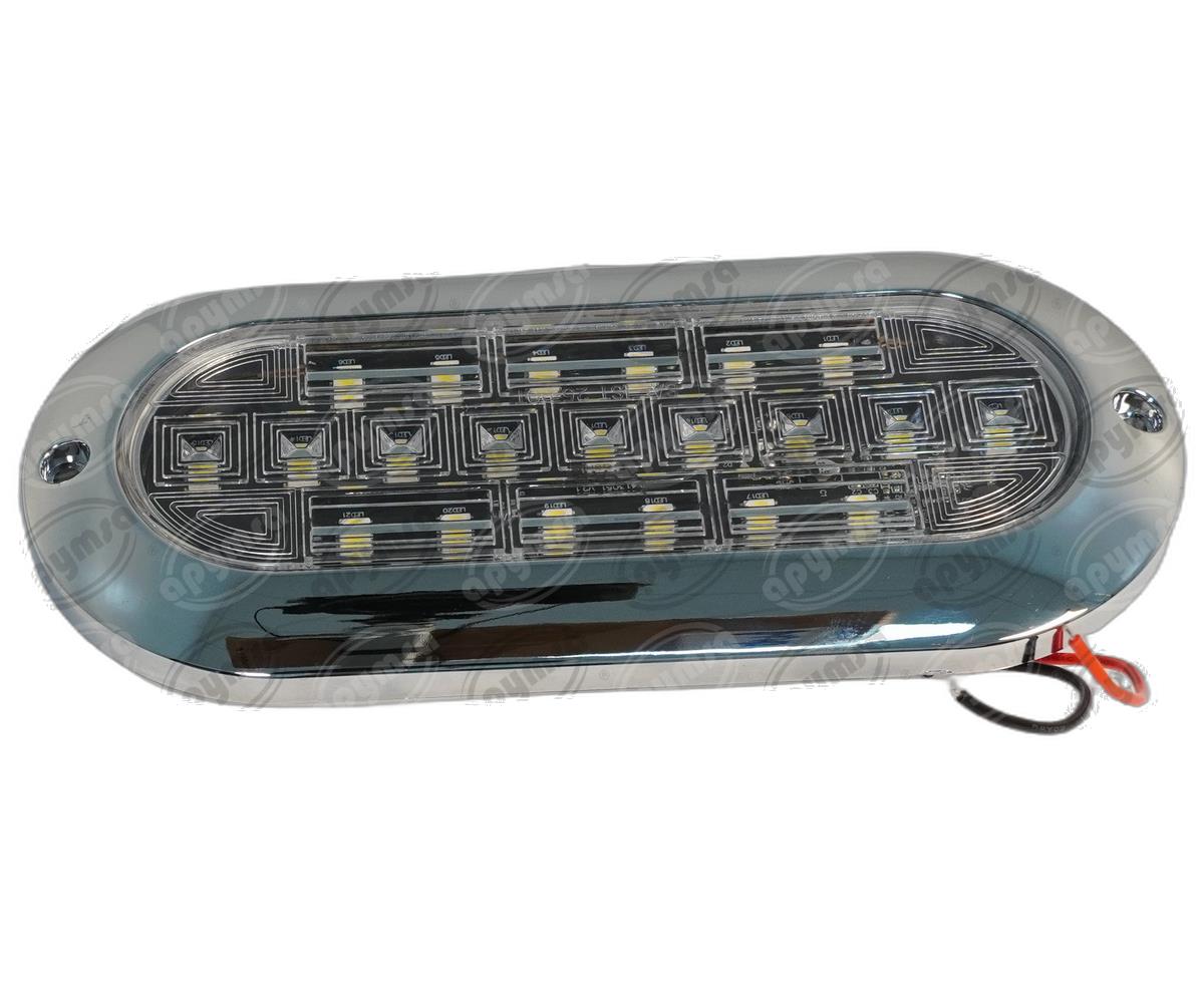 LUZ INTERIOR 21 LEDS 7" TRANSPARENTE 10/30V UNIVERSAL QBH STAR PL-169CRA-B 