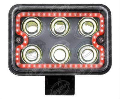 FARO AUXILIAR 9-30V 18W 1PZ 6 LEDS LUZ DE DIA ROJA QBH STAR WORK LIGHT 6SMD 
