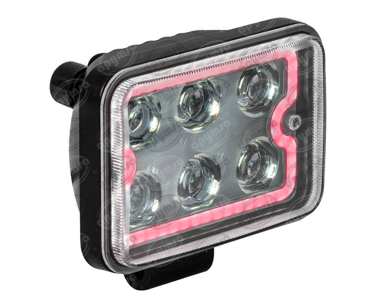 FARO AUXILIAR 9-30V 18W 1PZ 6 LEDS LUZ DE DIA ROJA QBH STAR WORK LIGHT 6SMD 