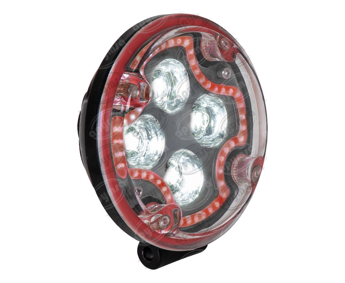 FARO AUXILIAR 9 30V 12W 1PZ 4 LEDS LUZ DE DIA ROJA STAR WORK LIGHT 4SMD