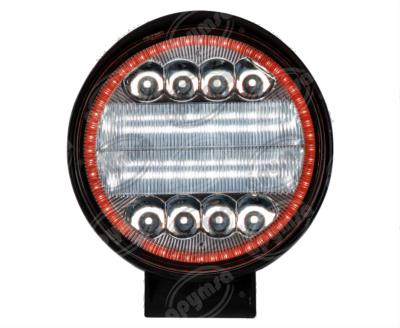 FARO AUXILIAR 9-30V 1PZ 20 LEDS REDONDO CON LUZ DE DIA ROJA QBH STAR WORK LIGHT 20SMD 