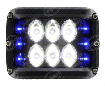 FARO AUXILIAR 12V - 48V BLANCO Y AZUL ESTROBO QBH STAR 42053 
