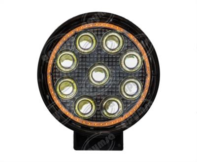 FARO AUXILIAR NEGRO 9V - 32V 27W FARO ANGEL AMBAR QBH STAR 9 ROUND AMBAR 