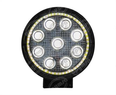 FARO AUXILIAR NEGRO 9V - 32V 27W FARO ANGEL BLANCO FIJO QBH STAR 9 ROUND WHITE 