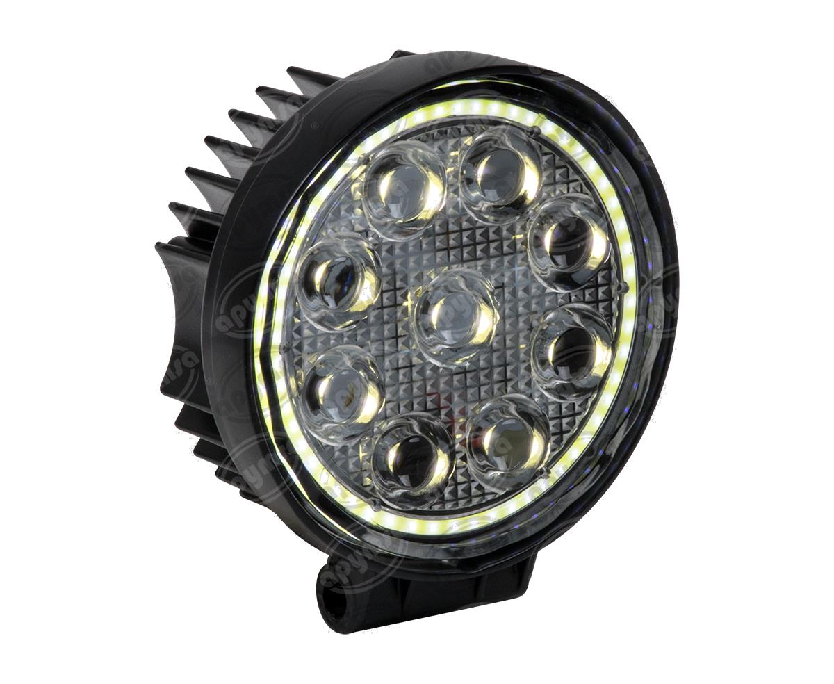 FARO AUXILIAR NEGRO 9V - 32V 27W FARO ANGEL BLANCO FIJO QBH STAR 9 ROUND WHITE 
