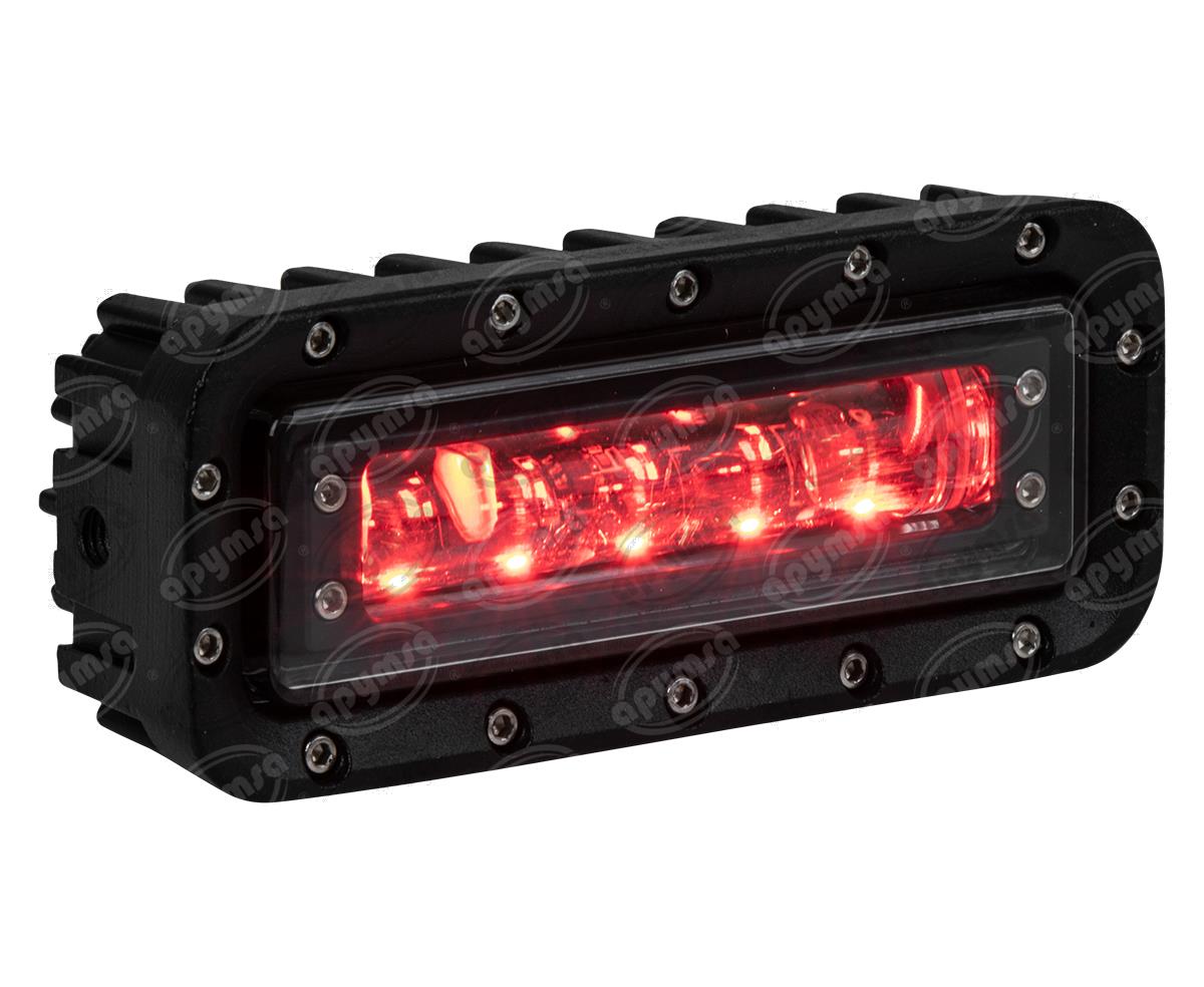 FARO AUXILIAR ROJA MONTACARGAS CON LUZ ROJA QBH STAR REVERSE RED 