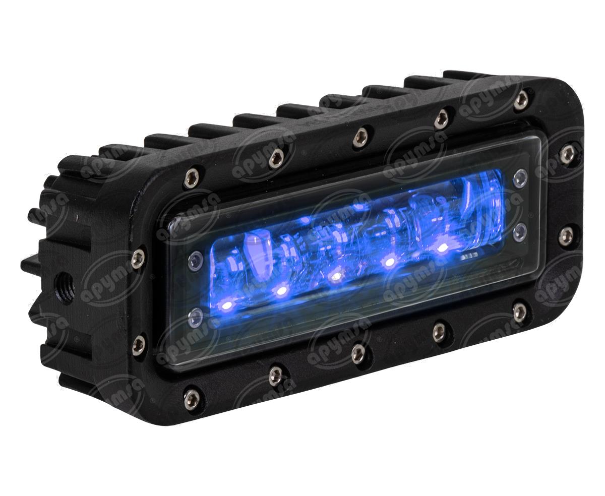 FARO AUXILIAR AZUL 12V - 24V MONTACARGAS CON LUZ AZUL QBH STAR REVERSE BLUE 