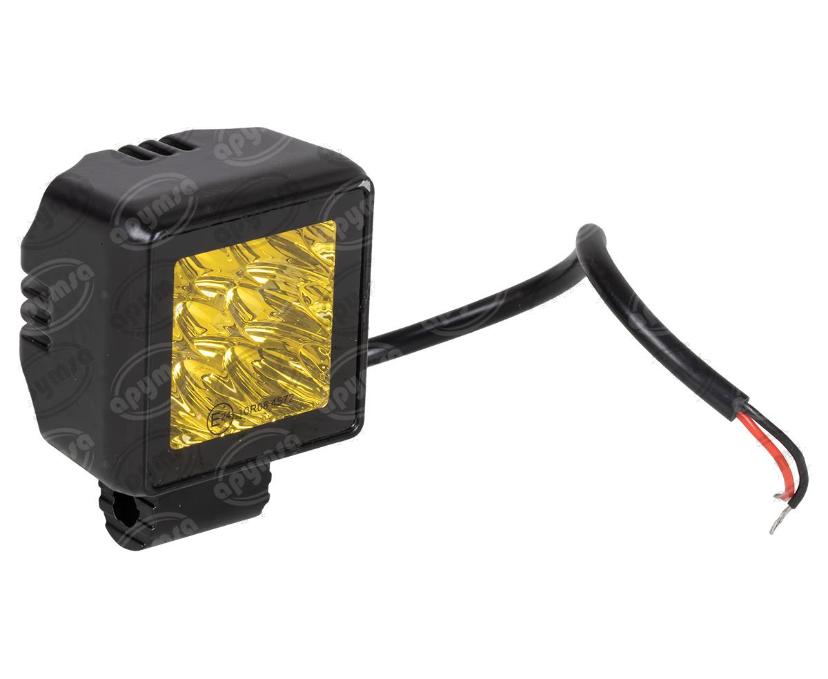 FARO AUXILIAR AMBAR 12-24V 1PZ CUADRADO 9 LEDS QBH STAR 1799978 