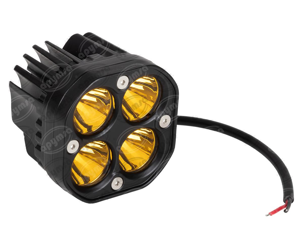 FARO AUXILIAR AMBAR 12-24V 1PZ 4 LEDS CUADRADO QBH STAR 1799982 