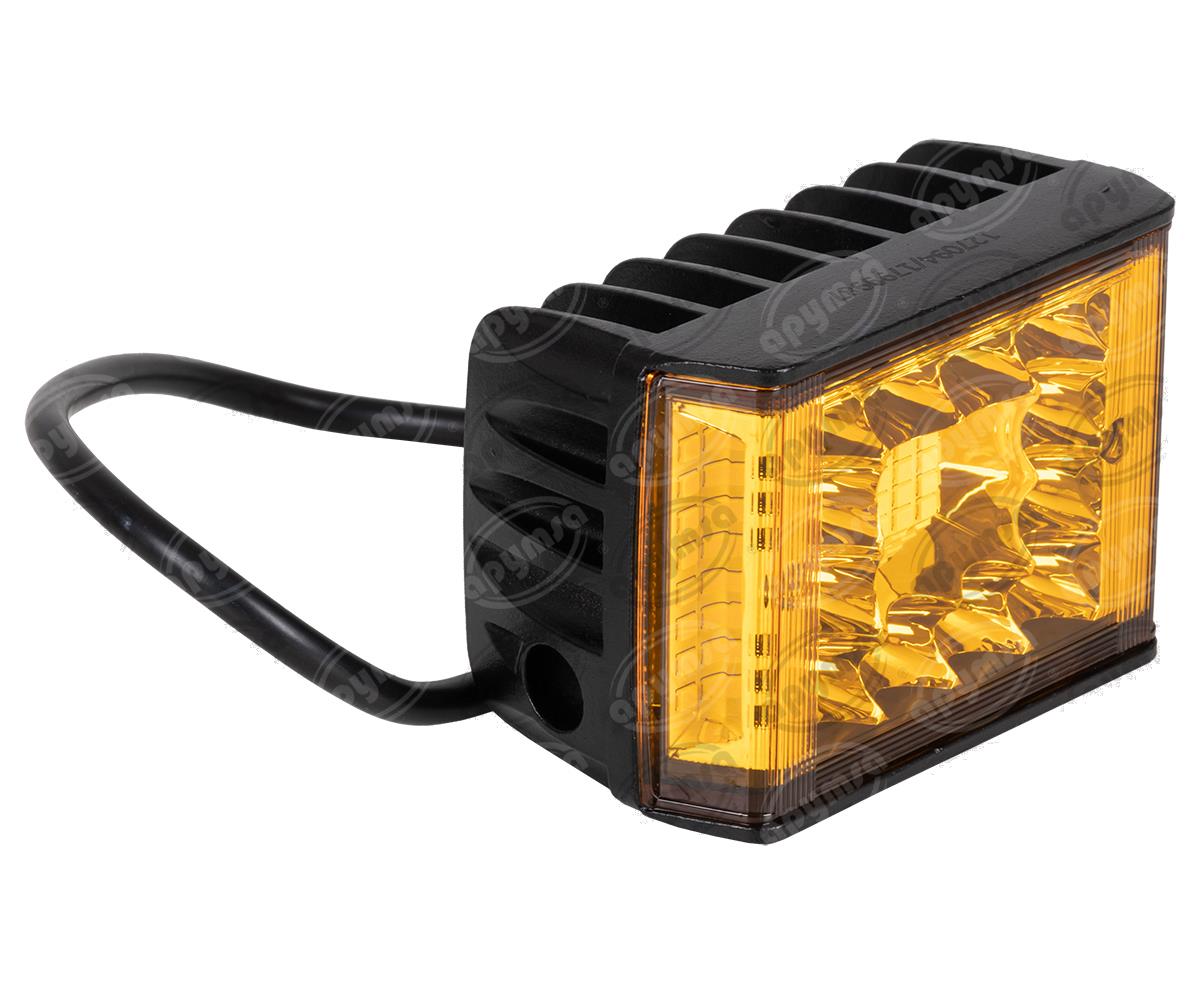 FARO AUXILIAR AMBAR 12-24V 1PZ LEDS CUADRADO QBH STAR 1799987 