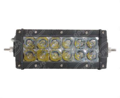 FARO AUXILIAR NEGRO 10V - 30V 36W 1PZ 12 LEDS BARRA RECTANGULAR IMPORTADO PL3102 