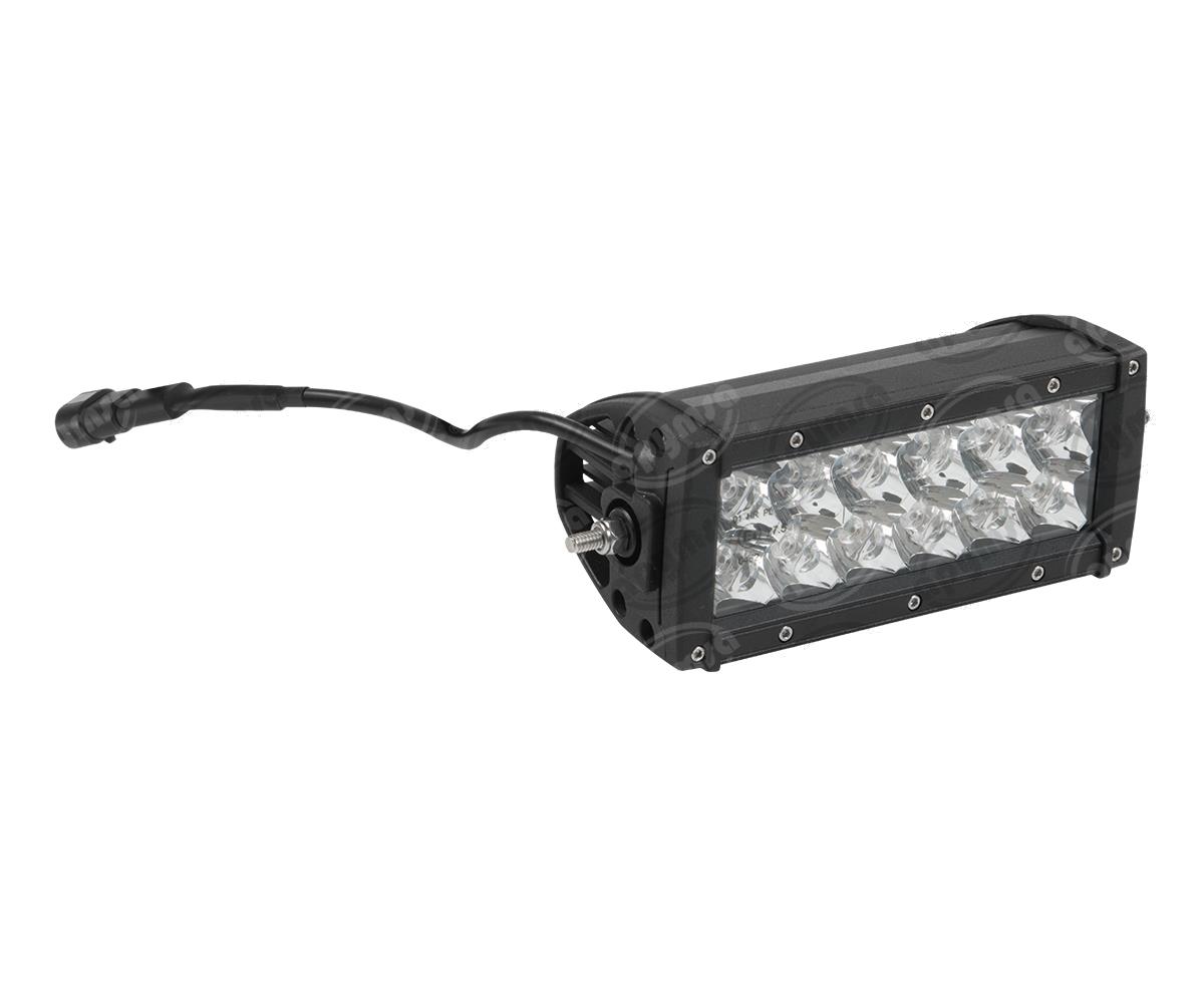 FARO AUXILIAR NEGRO 10V - 30V 36W 1PZ 12 LEDS BARRA RECTANGULAR IMPORTADO PL3102 