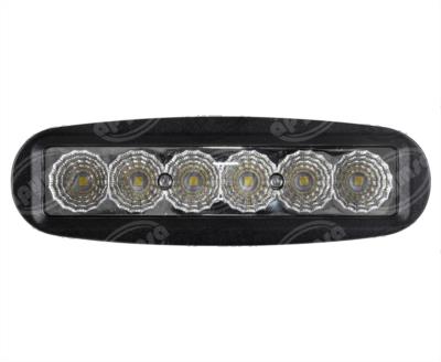 FARO AUXILIAR MICA TRANSPARENTE 9-32V 1PZ 6 LEDS FARO DE TRABAJO RECTANGULAR LED BRITE ZONE GROTE BZ301-5 