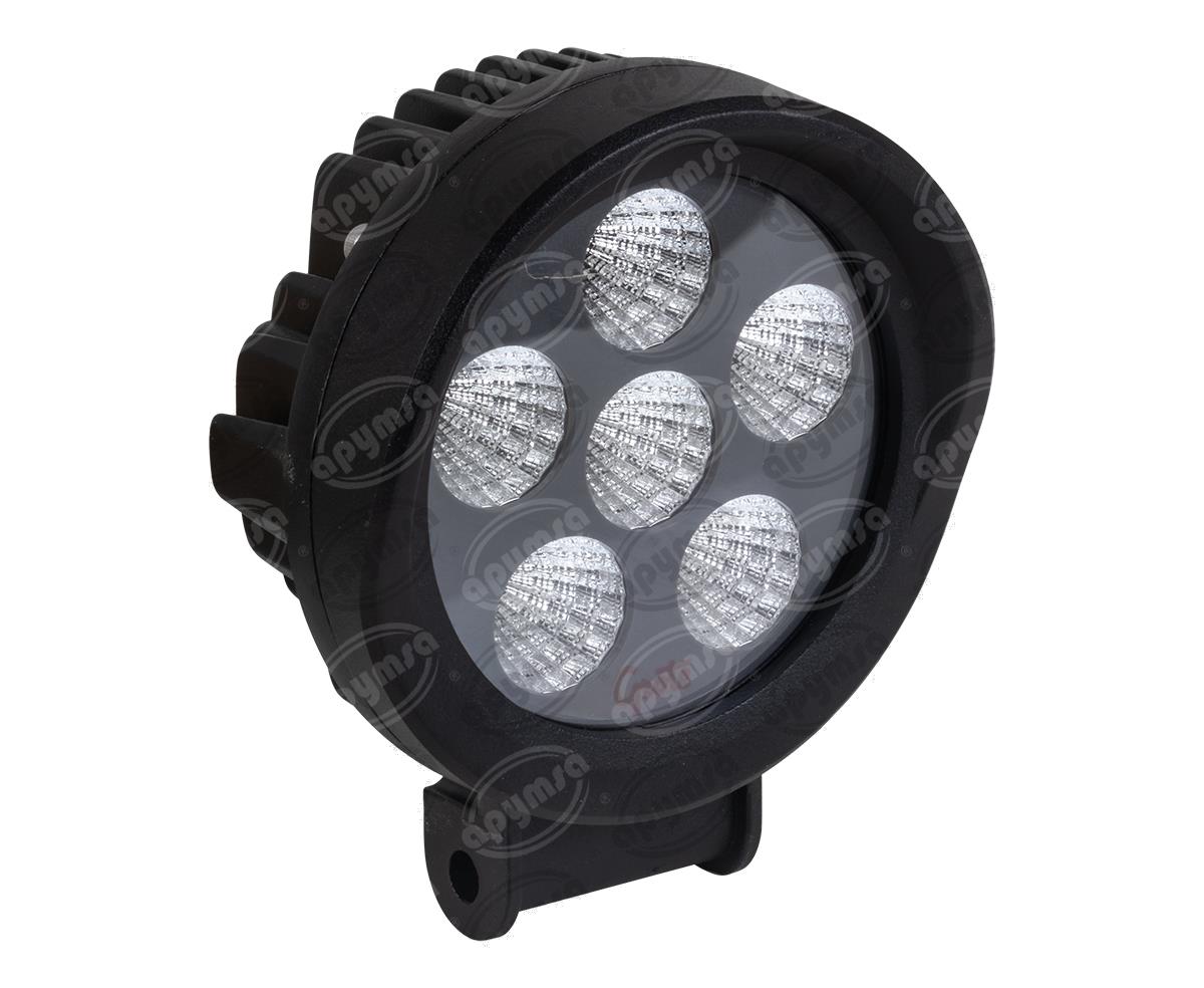 FARO AUXILIAR MICA TRANSPARENTE 9-32V 1PZ 6 LEDS FARO DE TRABAJO REDONDO LED BRITE ZONE GROTE BZ101-5 